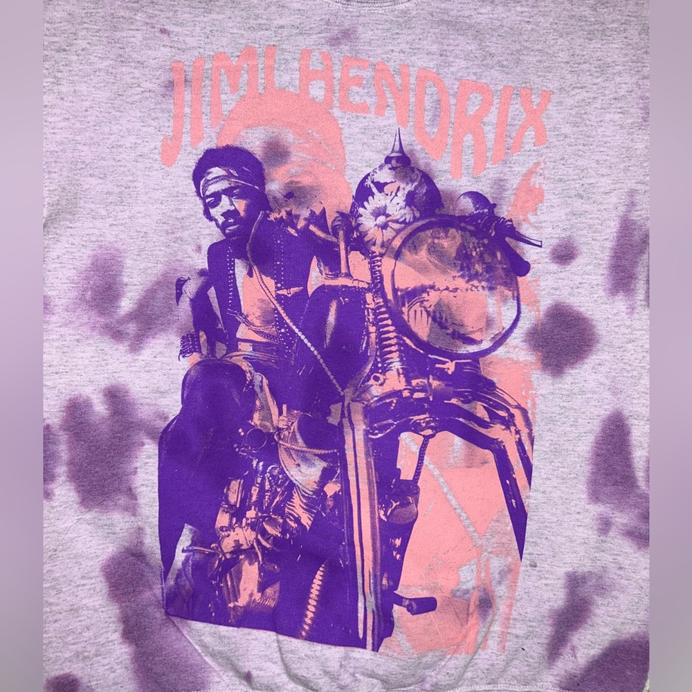 π NWT Jimi Hendrix Live Nation Officially Licensed Crewneck Tie Dye Sweatshirt - Picture 3 of 11